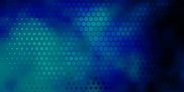 Dark Blue Vector Backdrop Dots — Stock Vector