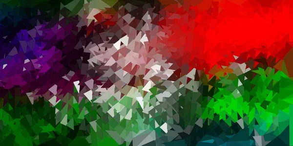 Тёмный Многоцветный Векторный Абстрактный Треугольник Иллюстрация Стиле Битого Стекла Треугольниками — стоковый вектор