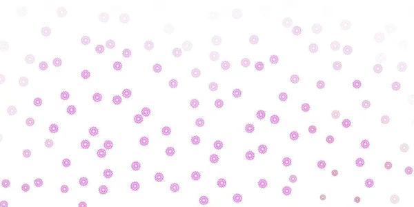Светло Розовый Вектор Естественного Искусства Цветами Простая Цветная Иллюстрация Абстартными — стоковый вектор