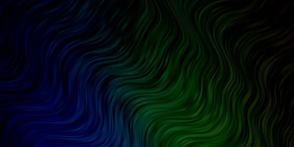 Azul Oscuro Textura Vectorial Verde Con Curvas — Archivo Imágenes Vectoriales