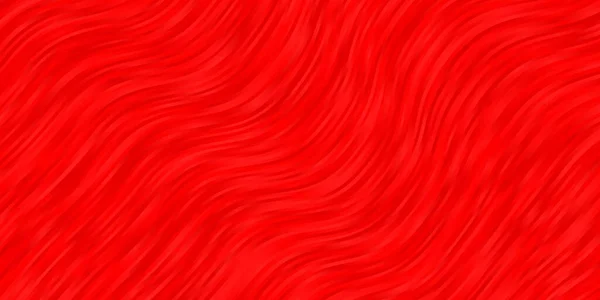 Padrão Vetorial Vermelho Claro Com Curvas Ilustração Colorida Com Linhas — Vetor de Stock