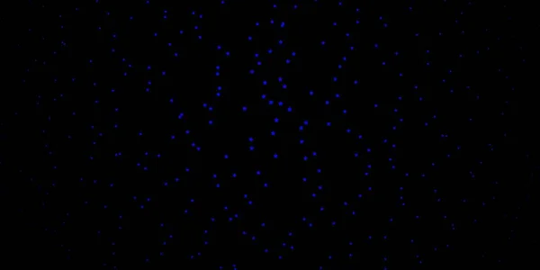 Plantilla Vectorial Azul Oscuro Con Estrellas Neón Ilustración Colorida Brillante — Vector de stock
