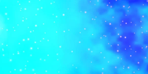 Light Blue Διανυσματική Υφή Όμορφα Αστέρια Πολύχρωμη Απεικόνιση Αφηρημένο Στυλ — Διανυσματικό Αρχείο
