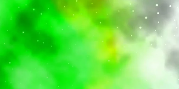 Textura Vectorial Verde Claro Con Hermosas Estrellas — Archivo Imágenes Vectoriales