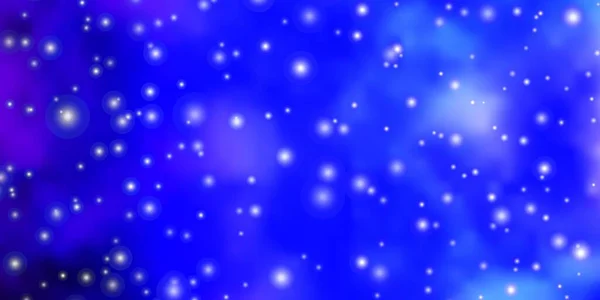 Светло Голубая Векторная Текстура Красивыми Звездами — стоковый вектор