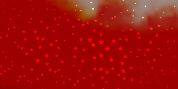 Textura Vectorial Rojo Oscuro Con Hermosas Estrellas — Vector de stock