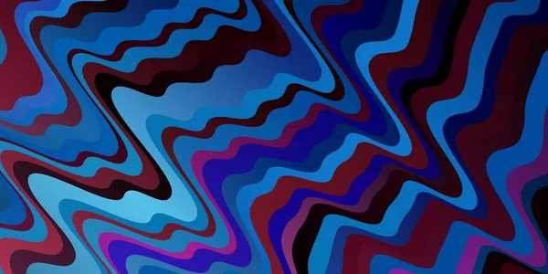 Bleu Foncé Fond Vectoriel Rouge Avec Des Arcs — Image vectorielle