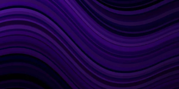 Modèle Vectoriel Violet Foncé Avec Lignes Courbes — Image vectorielle