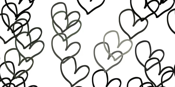 Ανοιχτό Γκρι Διάνυσμα Μοτίβο Πολύχρωμες Καρδιές Όμορφη Έγχρωμη Απεικόνιση Καρδιές — Διανυσματικό Αρχείο