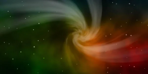 Σκούρο Πράσινο Κόκκινο Διανυσματικό Μοτίβο Αφηρημένα Αστέρια Πολύχρωμη Απεικόνιση Αφηρημένο — Διανυσματικό Αρχείο