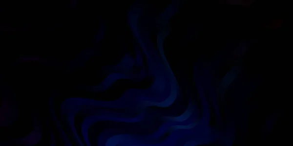 Σκούρο Μπλε Διάνυσμα Φόντο Τόξα Πολύχρωμη Απεικόνιση Καμπύλες Γραμμές Σχεδιασμός — Διανυσματικό Αρχείο