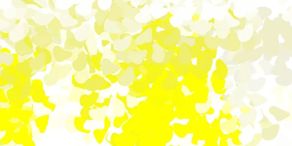 Patrón Vectorial Amarillo Claro Con Formas Abstractas Formas Abstractas Coloridas — Archivo Imágenes Vectoriales