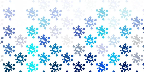 Ανοιχτό Μπλε Πράσινο Διανυσματικό Μοτίβο Στοιχεία Κορωναϊού Αφηρημένη Απεικόνιση Σχήματα — Διανυσματικό Αρχείο