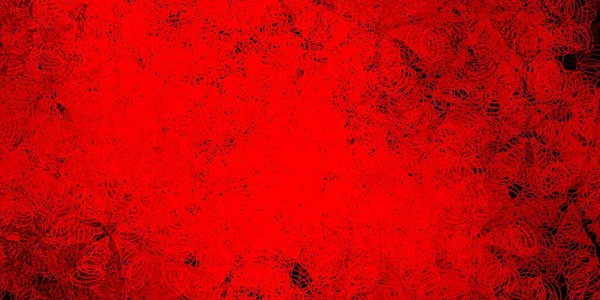 Layout Vetorial Vermelho Escuro Com Formas Círculo Discos Coloridos Abstratos — Vetor de Stock