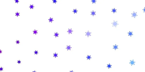 浅蓝色 红色的向量图案 带有头孢病毒元素 精美的插图 带有装饰风格的圆圆的标志 用于健康保护的墙纸 — 图库矢量图片