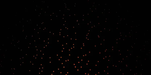 Latar Belakang Vektor Orange Gelap Dengan Bintang Bintang Berwarna Warni - Stok Vektor