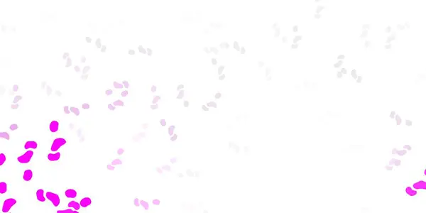 Světle Purpurové Vektorové Pozadí Chaotickými Tvary Ilustrace Barevnými Tvary Abstraktním — Stockový vektor
