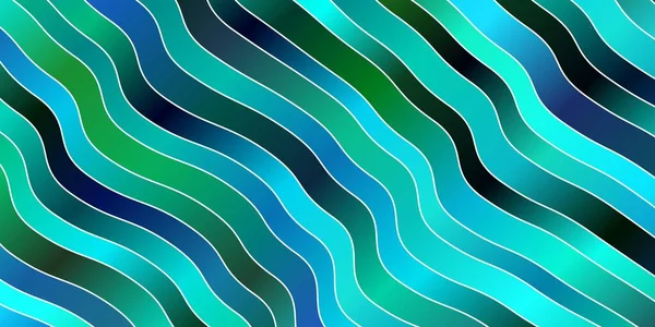 Azul Claro Fondo Vectorial Verde Con Curvas — Vector de stock