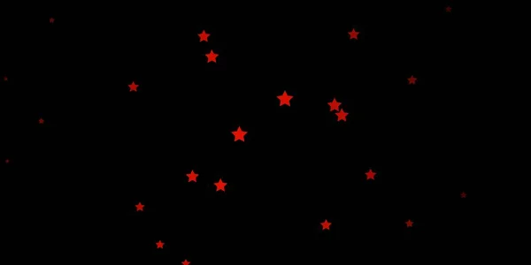 Fondo Vectorial Rojo Oscuro Con Estrellas Coloridas — Vector de stock