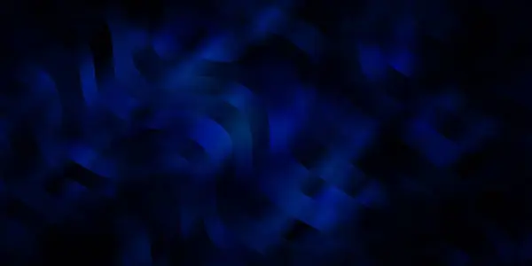 Σκούρο Μπλε Διανυσματική Διάταξη Καμπύλες Πολύχρωμη Απεικόνιση Αφηρημένο Στυλ Λυγισμένες — Διανυσματικό Αρχείο