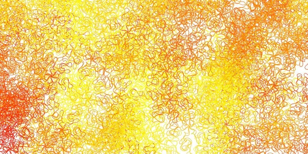 Texture Vettoriale Arancione Chiaro Con Curve Illustrazione Astratta Del Gradiente — Vettoriale Stock