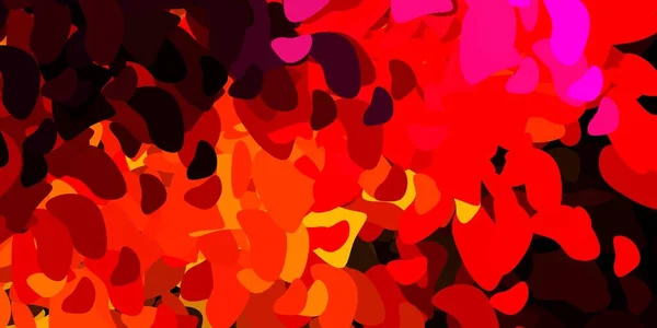 Темно Красный Векторный Фон Хаотичными Формами Иллюстрация Красочными Формами Абстрактном — стоковый вектор