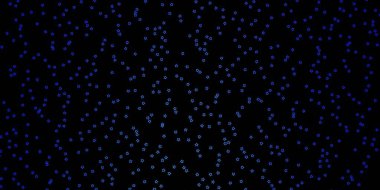 Renkli yıldızlı koyu mavi vektör arkaplanı.