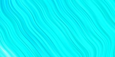 Eğri çizgileri olan hafif Mavili vektör deseni.