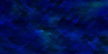 Açık mavi vektör arkaplanı, çizgiler, üçgenler. Soyut arkaplanda renkli eğimli üçgenler. İniş sayfaları için şablon.