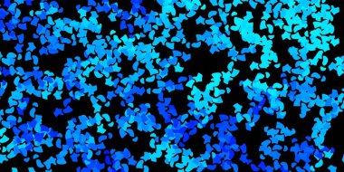 Soyut şekilli koyu mavi vektör deseni. Soyut tarzda renkli şekilli bir illüstrasyon. Reklamlarınız için modern tasarım.