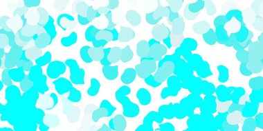 Açık mavi, soyut şekilli yeşil vektör deseni. Soyut tarzda renkli şekilli bir illüstrasyon. Duvar kağıdı seti için zarif tasarım.