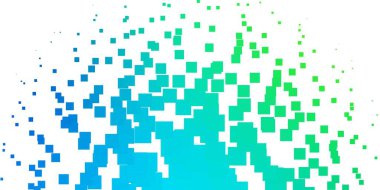 Açık mavi, dikdörtgen biçiminde yeşil vektör dokusu. Dikdörtgen şekilli yeni soyut illüstrasyon. İş broşürleri, broşürler için desen