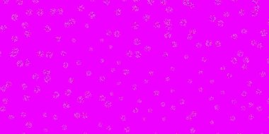 Açık mavi, kırmızı vektör karalama arkaplanı ve çiçekler. Origami tarzı çiçeklerle soyut illüstrasyon. Kadınlar için gündüz terfisi.