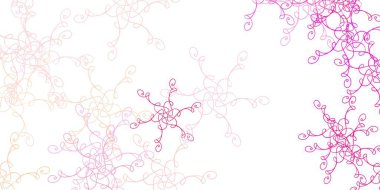 Çizgileri olan açık pembe vektör deseni. Yaylı basit bir şekilde gradyan çizimi. Cep telefonları için şablon.