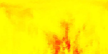 Açık sarı vektör geometrik çokgen düzeni. Değişken üçgenli renkli soyut çizimler. Cep telefonları için arkaplan.