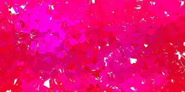 Koyu pembe vektör soyut üçgen dokusu. Çokgen üçgenli modern soyut çizim. Tasarımın için en iyi seçim.