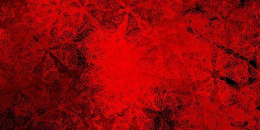 Lekeli koyu kırmızı vektör arka plan. Renkli çember şekilli modern soyut illüstrasyon. Duvar kağıtları, perdeler için desen.