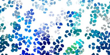 Açık mavi, soyut şekilli yeşil vektör deseni. Gradyan rastgele formlarla modern soyut illüstrasyon. Web siteniz için basit illüstrasyon.