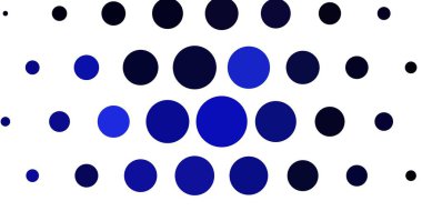 Dairesel açık mor vektör şablonu. Parlak renkli ve soyut küreler içeren bir resim. Duvar kağıtları, perdeler için desen.