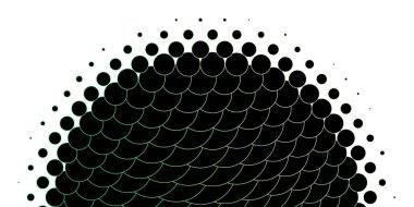 Dairesel açık yeşil vektör şablonu. Doğa tarzında rengarenk çizimler. Duvar kağıtları, perdeler için desen.