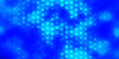 Çizgileri, dikdörtgenleri olan hafif BLUE vektör düzeni. Gradyan dikdörtgenleri ve kareleri olan renkli çizimler. Reklamlar ve reklamlar için desen.