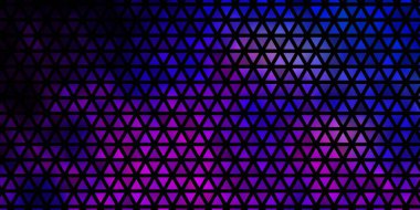 Açık pembe, kristalli mavi vektör şablonu, üçgenler. Doğa tarzında üçgenleri olan güzel bir çizim. Web siteleri için desen.