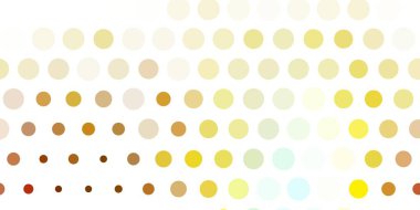 Açık mavi, noktalı sarı vektör arkaplan. Renkli çember şekilli modern soyut illüstrasyon. İş ilanları için şablon.