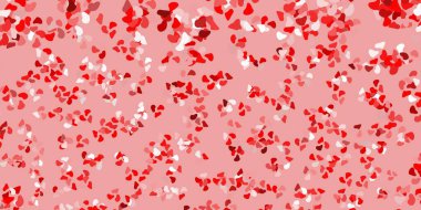 Kaotik şekilli açık kırmızı vektör arkaplanı. Gradyan rastgele formlarla modern soyut illüstrasyon. Reklamlarınız için modern tasarım.