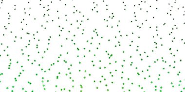 Koyu yeşil, neon yıldızlı sarı vektör şablonu.