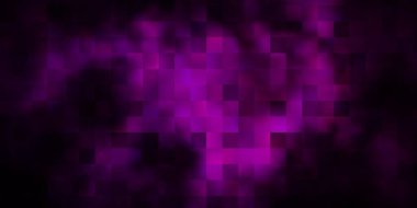 Koyu mor vektör dokusu dikdörtgen biçiminde. Renkli dikdörtgenlerle soyut gradyan çizimi. Reklamlar ve reklamlar için desen.