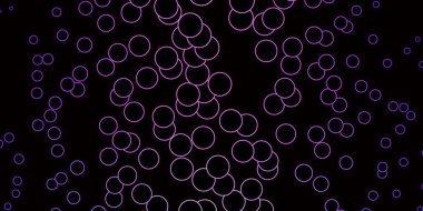 Daireli koyu pembe vektör arkaplanı.