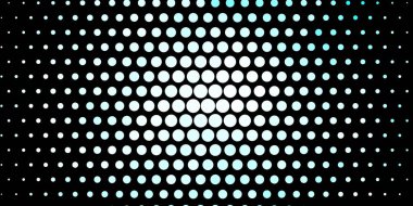 Daireli koyu mavi vektör deseni.