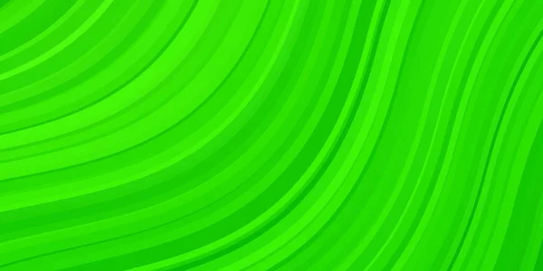 Светло Зеленый Векторный Фон Кривыми Градиентная Иллюстрация Простом Стиле Бантами — стоковый вектор