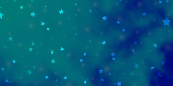 Textura Vetorial Azul Claro Com Belas Estrelas Ilustração Colorida Com — Vetor de Stock